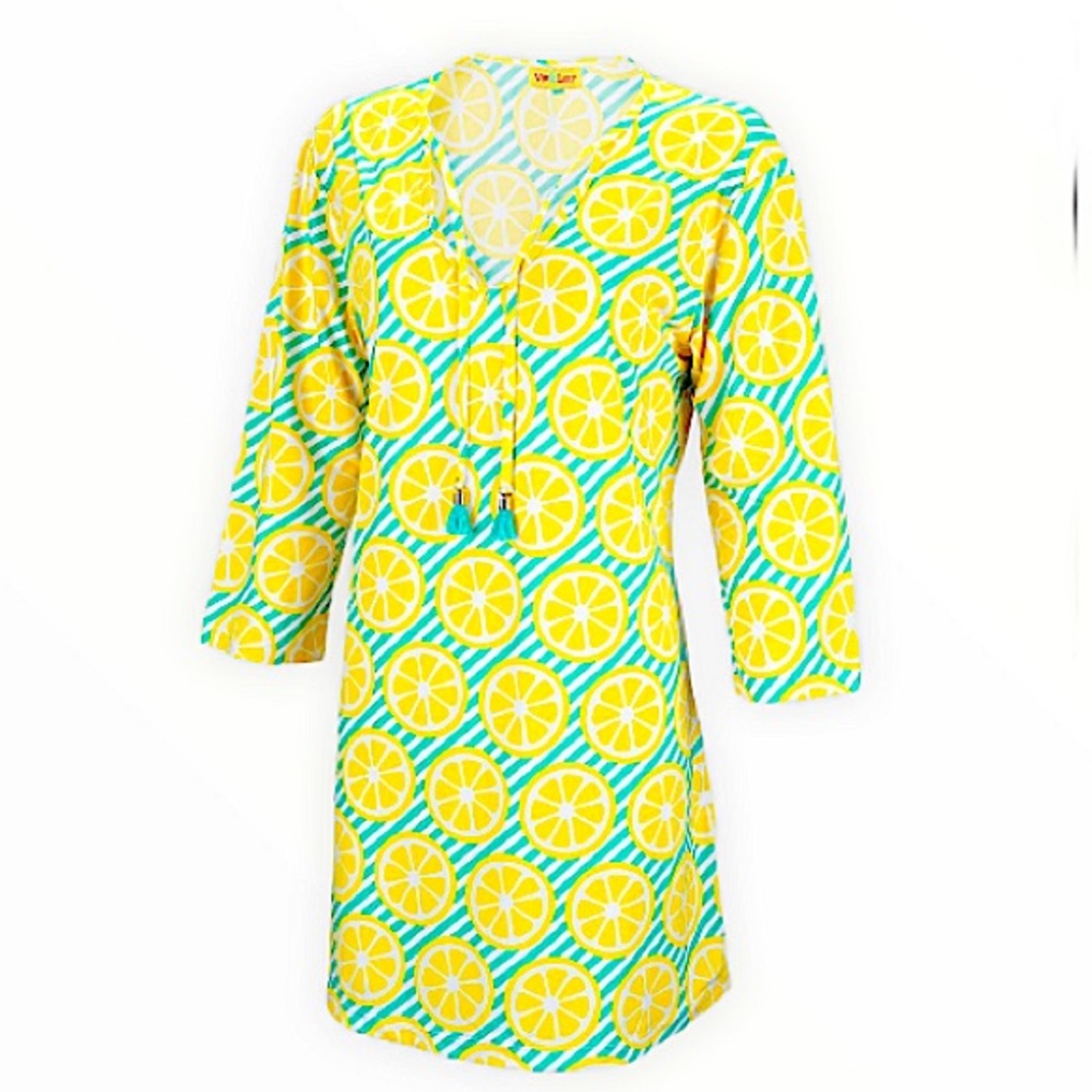 COPY - Vic & Lou Tunic Lemon Yellow Dress New Without Tags Plus XXL